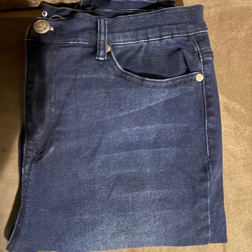 DG2 by Diane Gilman Dark Blue Skinny Jeans